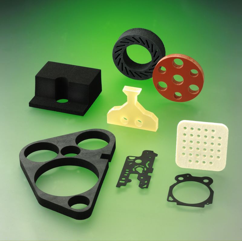 Construction parts made of elastomeres