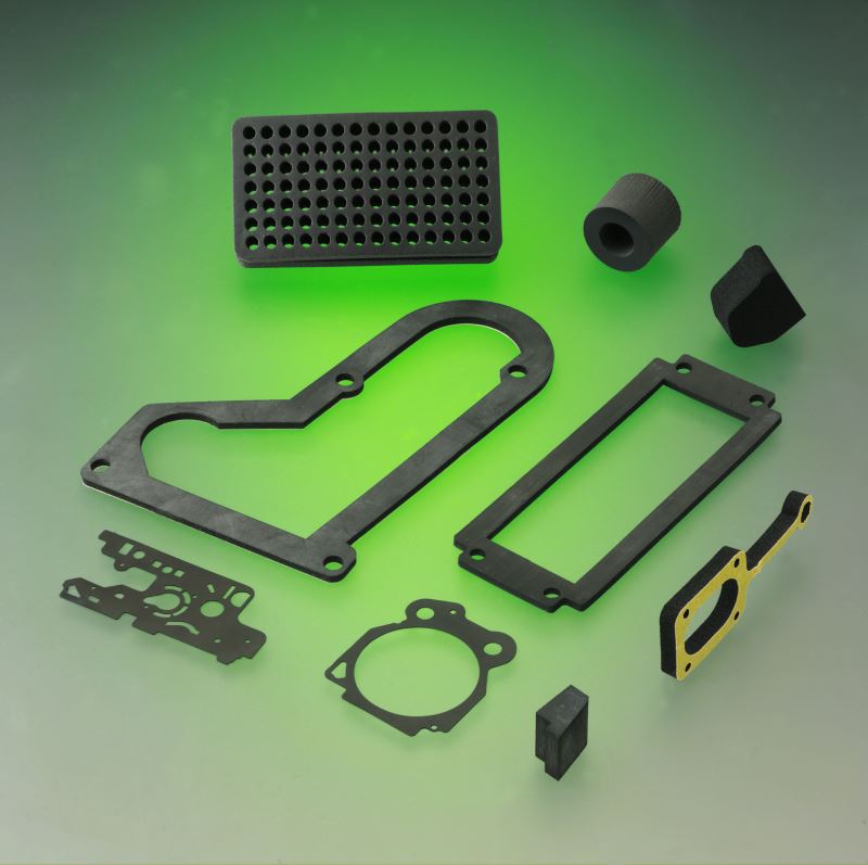 Parts made of rubber and cellrubber